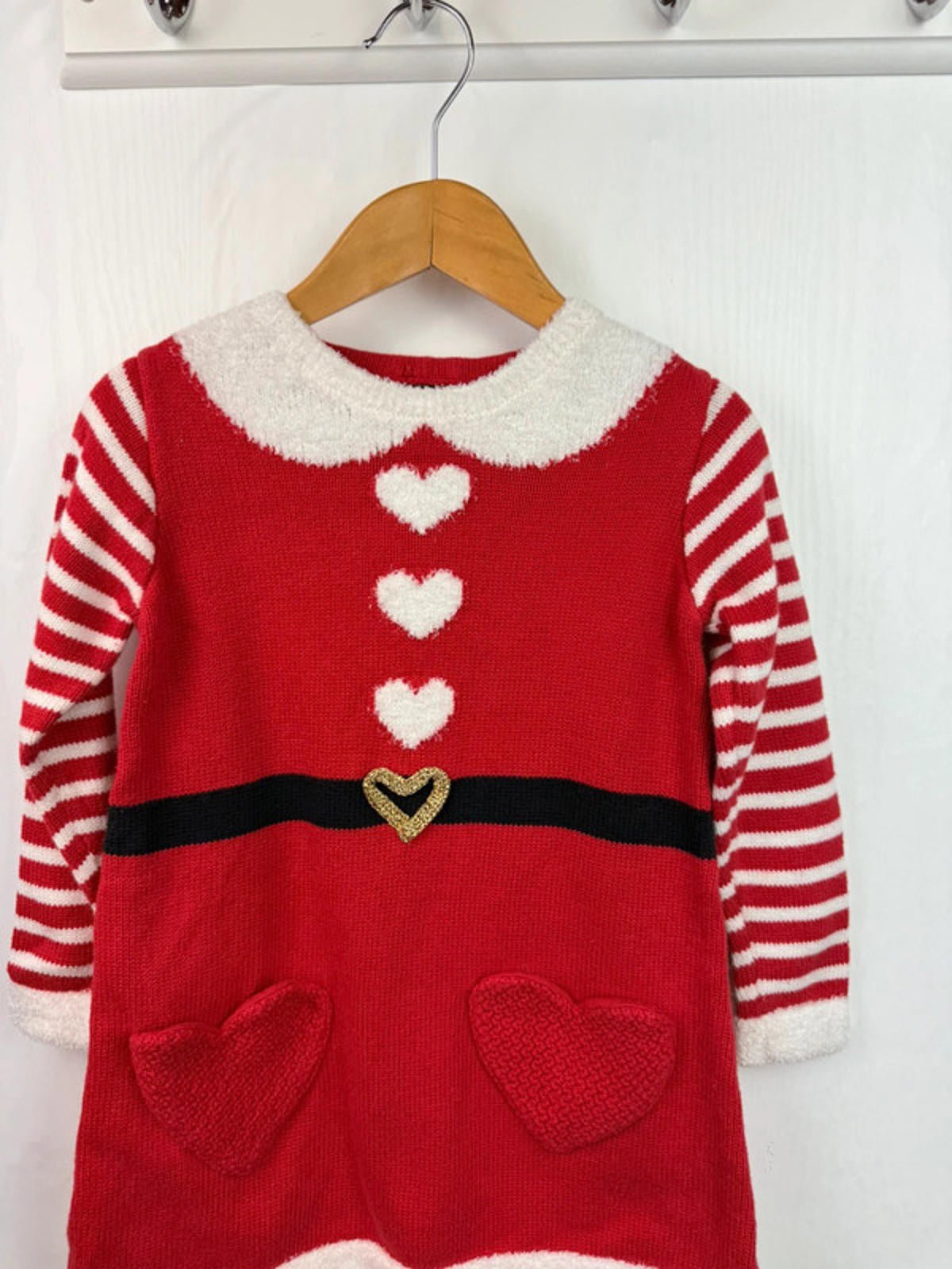 George Santa Knit Dress - Girls 2 - 3 Years - Little Ones Preloved. Second Hand Children's & Preloved Baby, Kids, Girls & Boys Clothes. UK online
