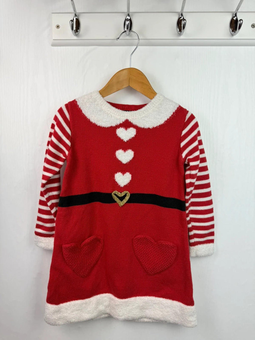 George Santa Knit Dress - Girls 2 - 3 Years - Little Ones Preloved. Second Hand Children's & Preloved Baby, Kids, Girls & Boys Clothes. UK online