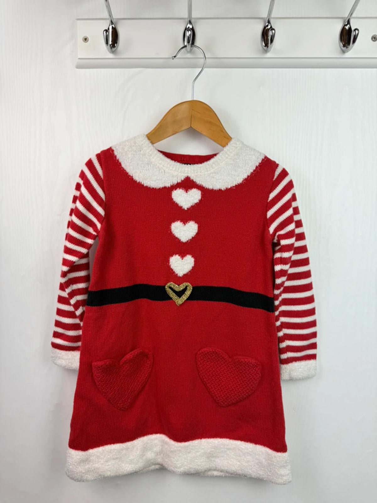 George Santa Knit Dress - Girls 2 - 3 Years - Little Ones Preloved. Second Hand Children's & Preloved Baby, Kids, Girls & Boys Clothes. UK online