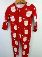 George Santa Sleepsuit - unisex 12 - 18 Months - Little Ones Preloved. Second Hand Children's & Preloved Baby, Kids, Girls & Boys Clothes. UK online