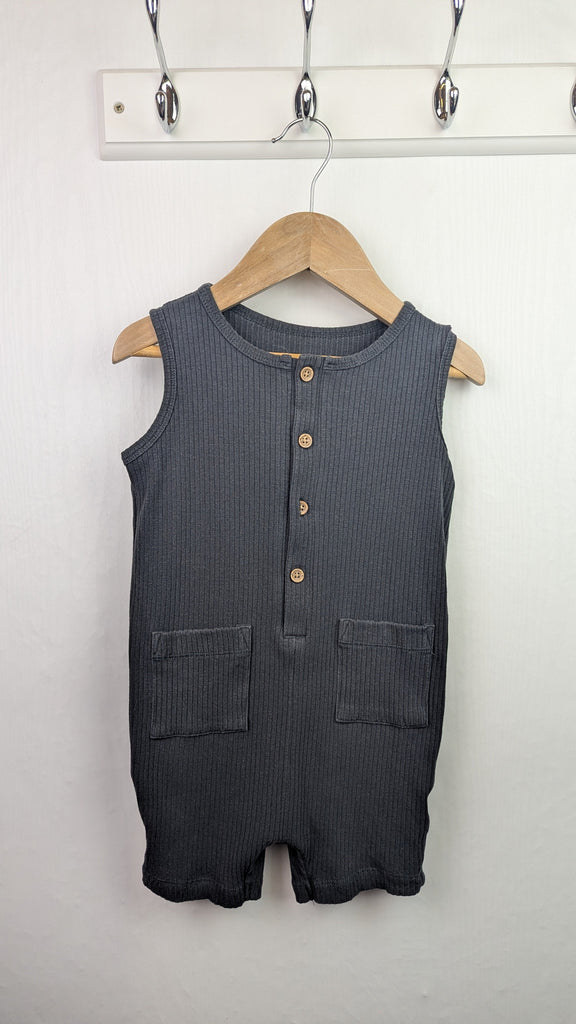 George Sleeveless Ribbed Romper - Unisex 18-24 Months Little Ones Preloved Used, Preloved, Preworn & Second Hand Baby, Kids & Children's Clothing UK Online. Cheap affordable. Brands including Next, Joules, Nutmeg Morrisons, TU, F&F, H&M.