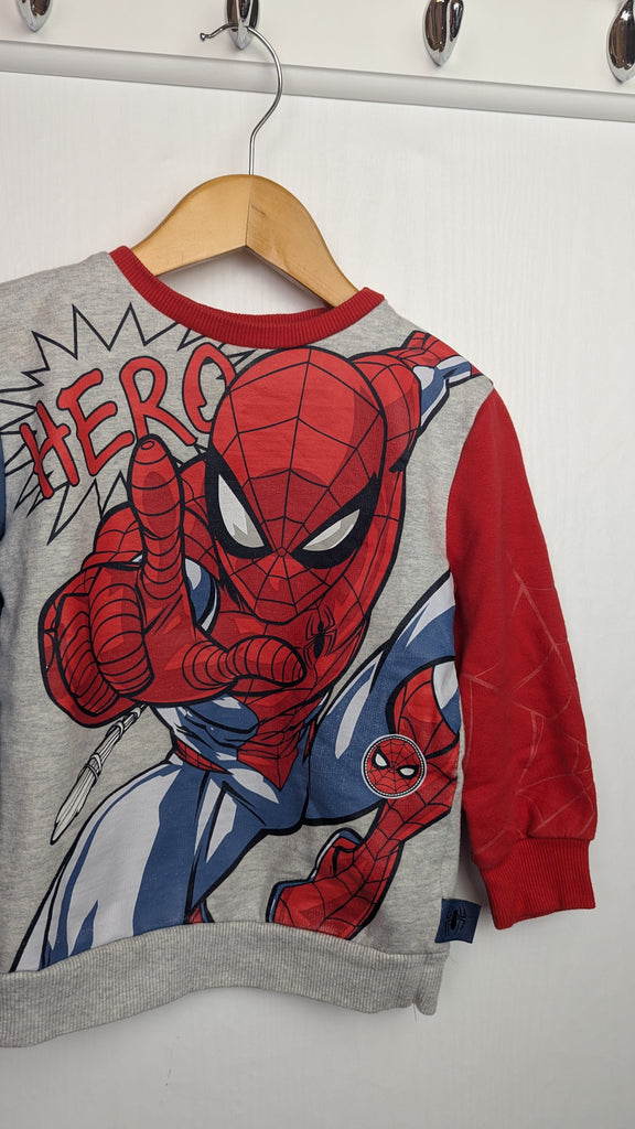 George Spider Man Jumper - Boys 3-4 Years Little Ones Preloved Used, Preloved, Preworn & Second Hand Baby, Kids & Children's Clothing UK Online. Cheap affordable. Brands including Next, Joules, Nutmeg Morrisons, TU, F&F, H&M.