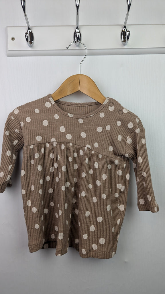 George Spotty Ribbed Dress - Girls 3-6 Months George Used, Preloved, Preworn & Second Hand Baby, Kids & Children's Clothing UK Online. Cheap affordable. Brands including Next, Joules, Nutmeg Morrisons, TU, F&F, H&M.