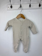 George Striped Sleepsuit - Unisex Tiny Baby - Little Ones Preloved. Second Hand Children's & Preloved Baby, Kids, Girls & Boys Clothes. UK online