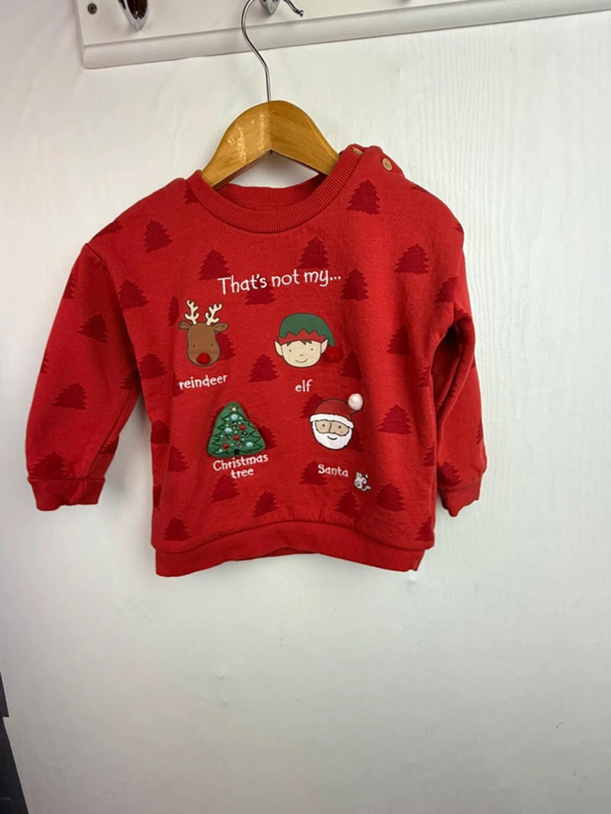 George Thats Not My Santa Jumper - Unisex 12 - 18 Months - Little Ones Preloved. Second Hand Children's & Preloved Baby, Kids, Girls & Boys Clothes. UK online