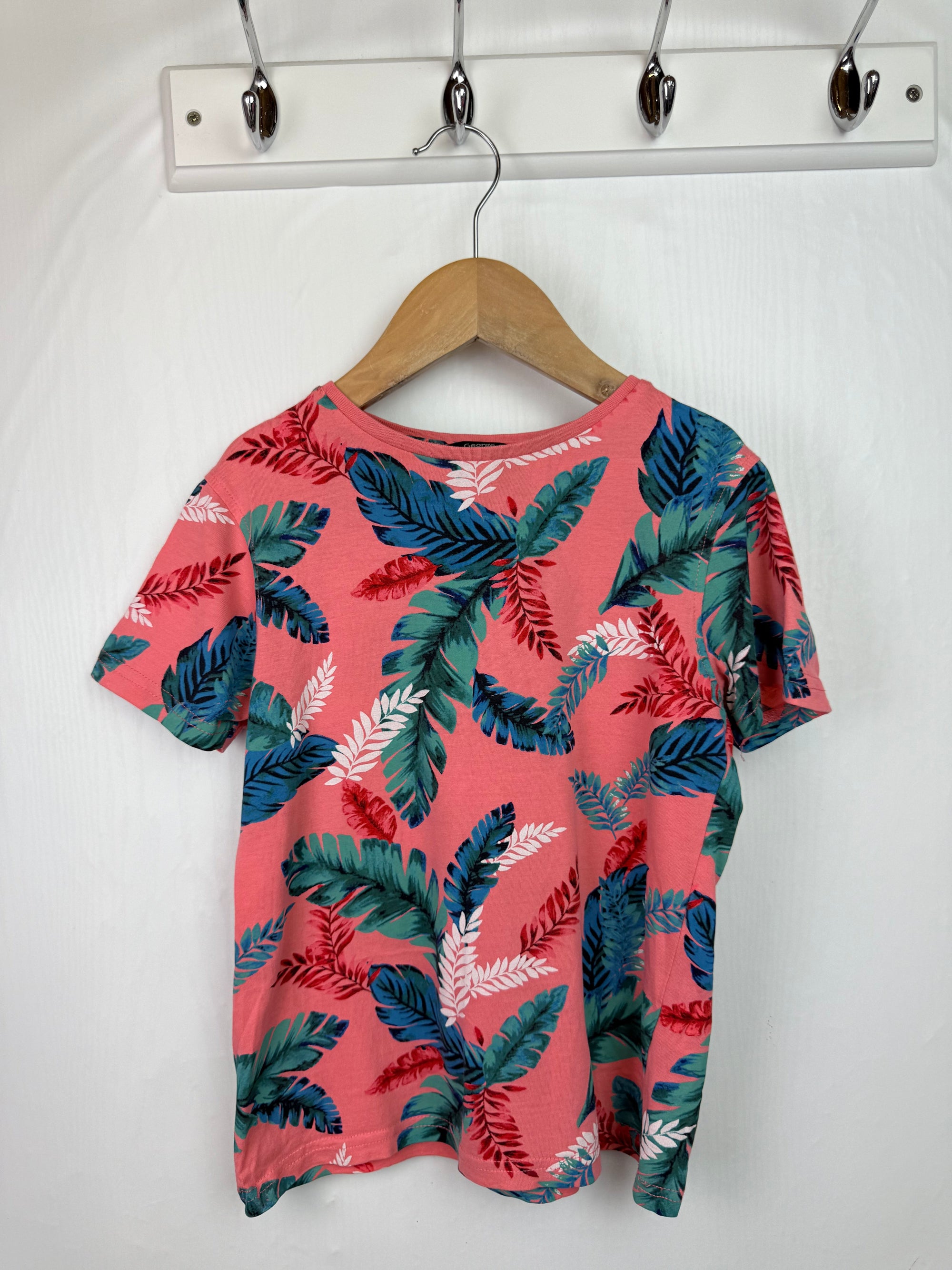 George Tropical Short Sleeve Top - Boys 7 - 8 Years - Little Ones Preloved. Second Hand Children's & Preloved Baby, Kids, Girls & Boys Clothes. UK online