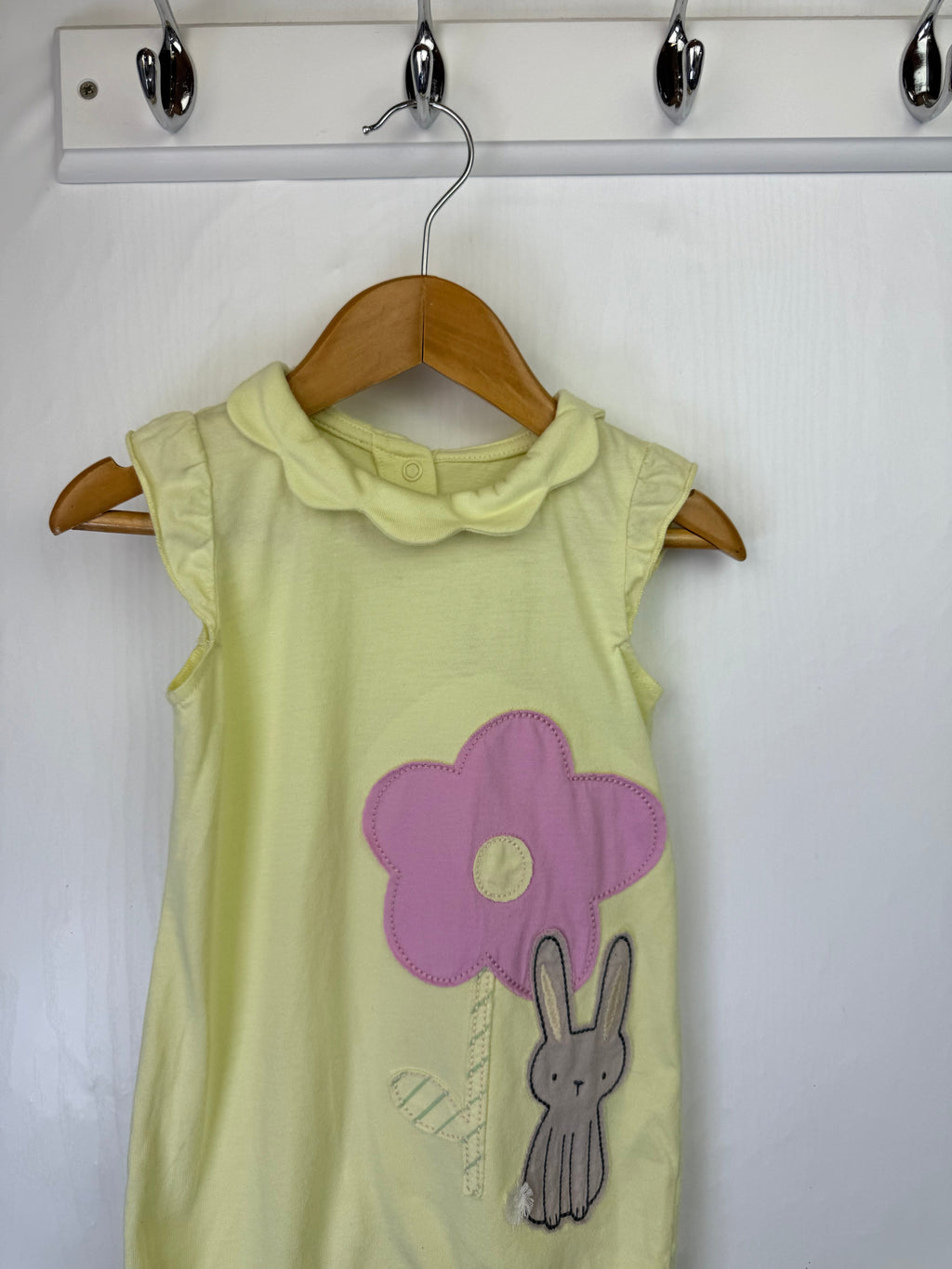 George Yellow Bunny Romper - Girls 9 - 12 Months - Little Ones Preloved. Second Hand Children's & Preloved Baby, Kids, Girls & Boys Clothes. UK online