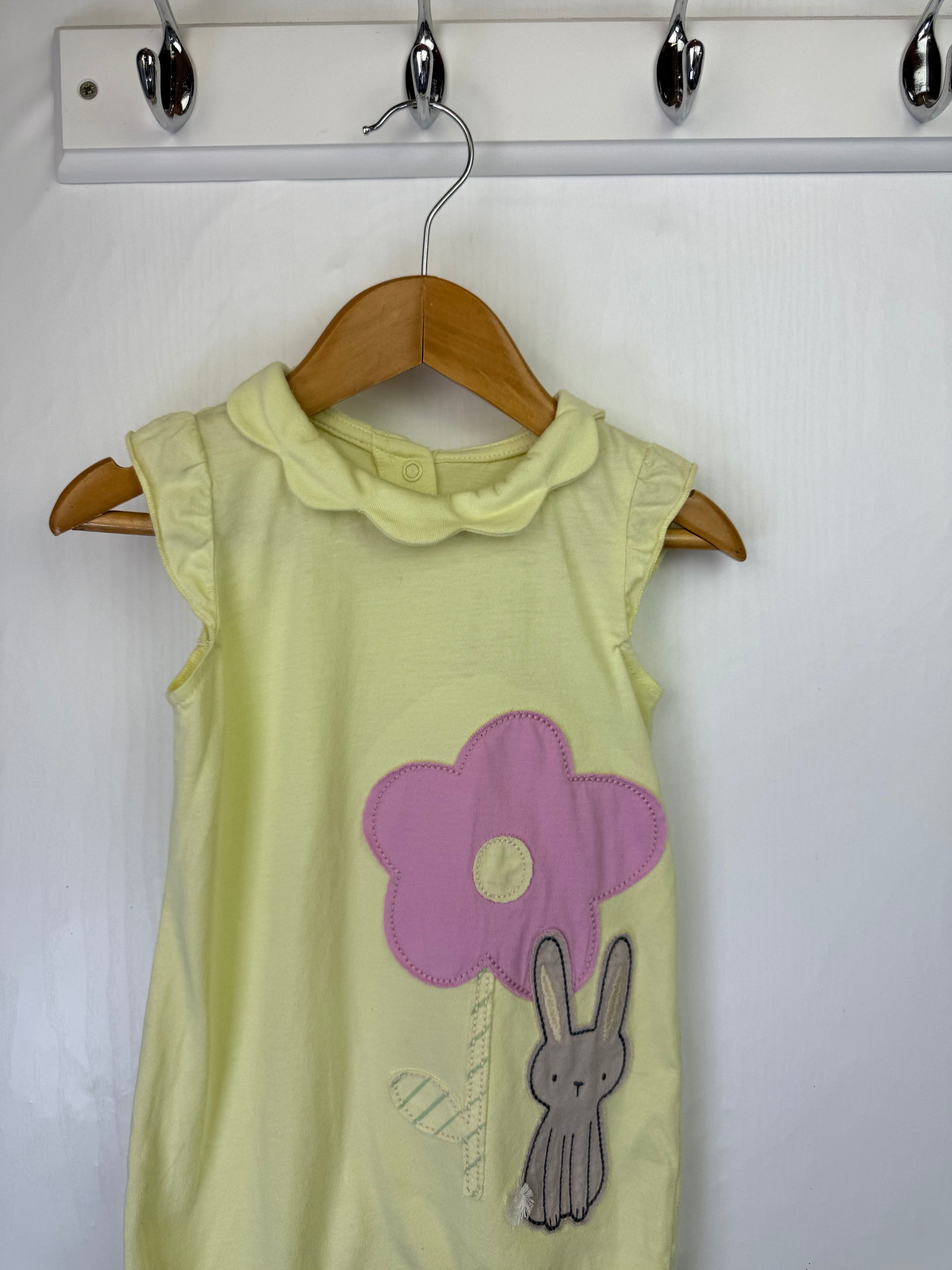 George Yellow Bunny Romper - Girls 9 - 12 Months - Little Ones Preloved. Second Hand Children's & Preloved Baby, Kids, Girls & Boys Clothes. UK online