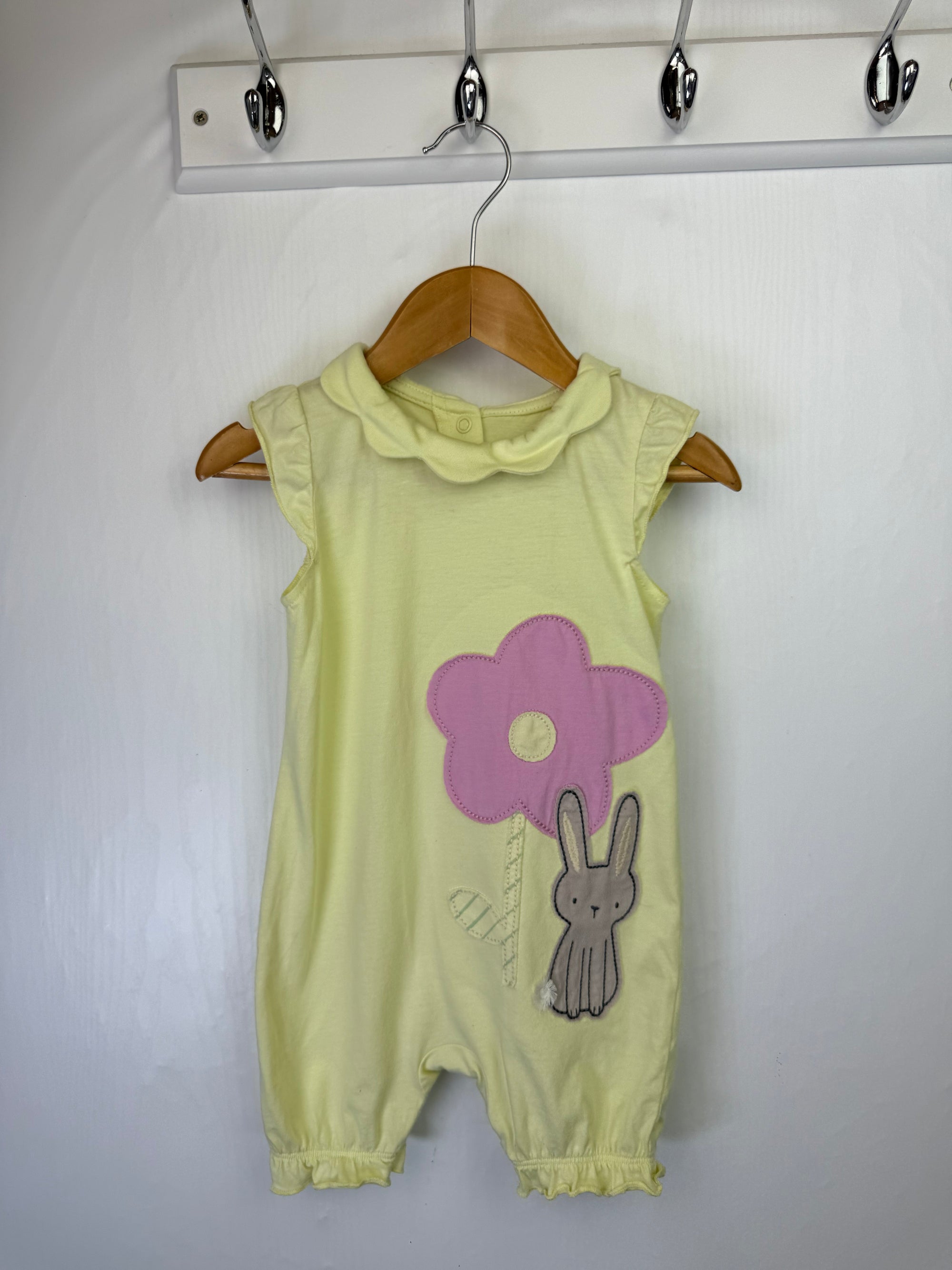 George Yellow Bunny Romper - Girls 9 - 12 Months - Little Ones Preloved. Second Hand Children's & Preloved Baby, Kids, Girls & Boys Clothes. UK online