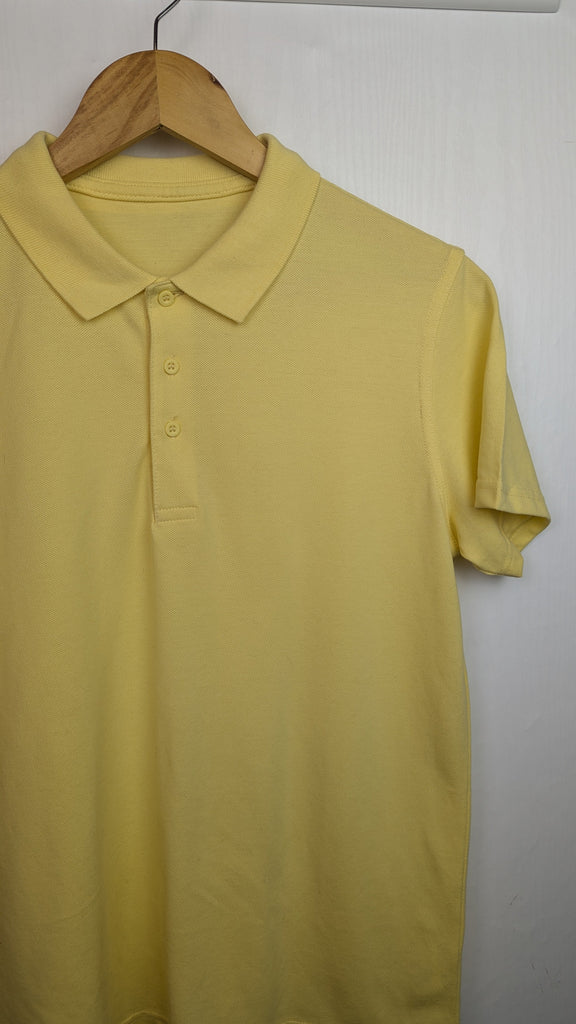 George Yellow Polo Top - Boys 13-14 Years Little Ones Preloved Used, Preloved, Preworn & Second Hand Baby, Kids & Children's Clothing UK Online. Cheap affordable. Brands including Next, Joules, Nutmeg Morrisons, TU, F&F, H&M.