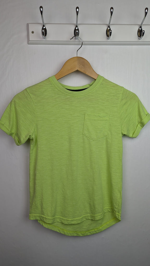 George Yellow/Green Short Sleeve Top - Boys 8-9 Years Little Ones Preloved Used, Preloved, Preworn & Second Hand Baby, Kids & Children's Clothing UK Online. Cheap affordable. Brands including Next, Joules, Nutmeg Morrisons, TU, F&F, H&M.