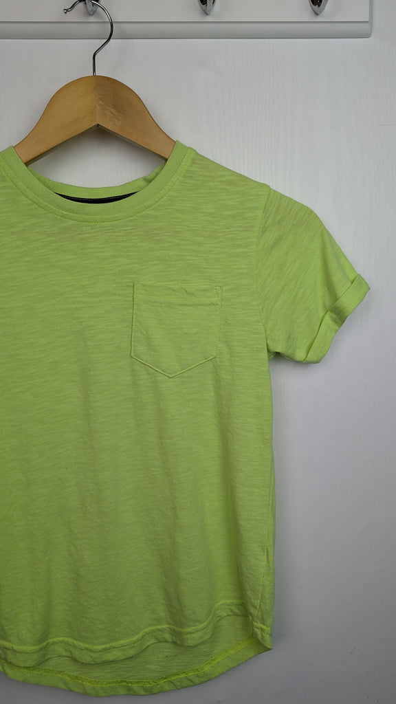 George Yellow/Green Short Sleeve Top - Boys 8-9 Years Little Ones Preloved Used, Preloved, Preworn & Second Hand Baby, Kids & Children's Clothing UK Online. Cheap affordable. Brands including Next, Joules, Nutmeg Morrisons, TU, F&F, H&M.