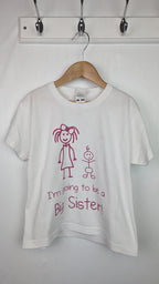 Going to be a Big Sister Top - Girls 3 - 4 Years - Little Ones Preloved. Second Hand Children's & Preloved Baby, Kids, Girls & Boys Clothes. UK online
