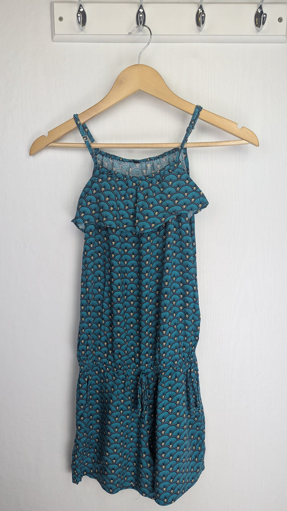 Green Patterned Playsuit - Girls 12 Years No Brand Used, Preloved, Preworn & Second Hand Baby, Kids & Children's Clothing UK Online. Cheap affordable. Brands including Next, Joules, Nutmeg Morrisons, TU, F&F, H&M.