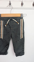 Green Striped Chino Trousers - Boys 6 - 9 Months - Little Ones Preloved. Second Hand Children's & Preloved Baby, Kids, Girls & Boys Clothes. UK online