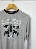 Grey Gaming Pyjama Top - Boys 15 - 16 Years - Little Ones Preloved. Second Hand Children's & Preloved Baby, Kids, Girls & Boys Clothes. UK online
