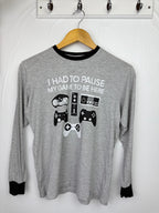 Grey Gaming Pyjama Top - Boys 15 - 16 Years - Little Ones Preloved. Second Hand Children's & Preloved Baby, Kids, Girls & Boys Clothes. UK online