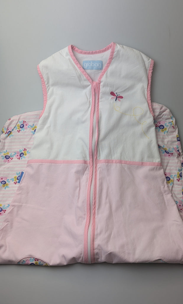 Grobag Pink Floral Baby Sleeping Bag - Girls 18-36 Months Little Ones Preloved Used, Preloved, Preworn Baby, Girls & Boys Clothes. Kids & Children's second hand Clothing UK Online. Cheap affordable. Brands including Next, Joules, Nutmeg Morrisons, TU, F&F, H&M.