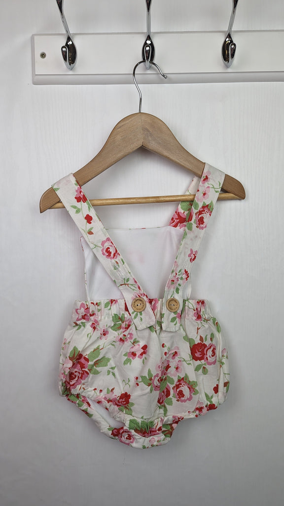 Handmade Floral Romper - Girls 3-6 Months Handmade Used, Preloved, Preworn & Second Hand Baby, Kids & Children's Clothing UK Online. Cheap affordable. Brands including Next, Joules, Nutmeg Morrisons, TU, F&F, H&M.