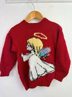 Handmade Knit Christmas Angel Jumper - Unisex 12 - 18 Months - Little Ones Preloved. Second Hand Children's & Preloved Baby, Kids, Girls & Boys Clothes. UK online