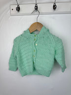 Handmade Knit Hooded Cardigan - Baby Unisex 0 - 3 Months - Little Ones Preloved. Second Hand Children's & Preloved Baby, Kids, Girls & Boys Clothes. UK online