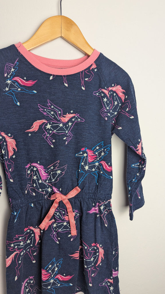 Hatley Navy Unicorn Long Sleeve Top - Girls 3 Years Little Ones Preloved Used, Preloved, Preworn Baby, Girls & Boys Clothes. Kids & Children's second hand Clothing UK Online. Cheap affordable. Brands including Next, Joules, Nutmeg Morrisons, TU, F&F, H&M.