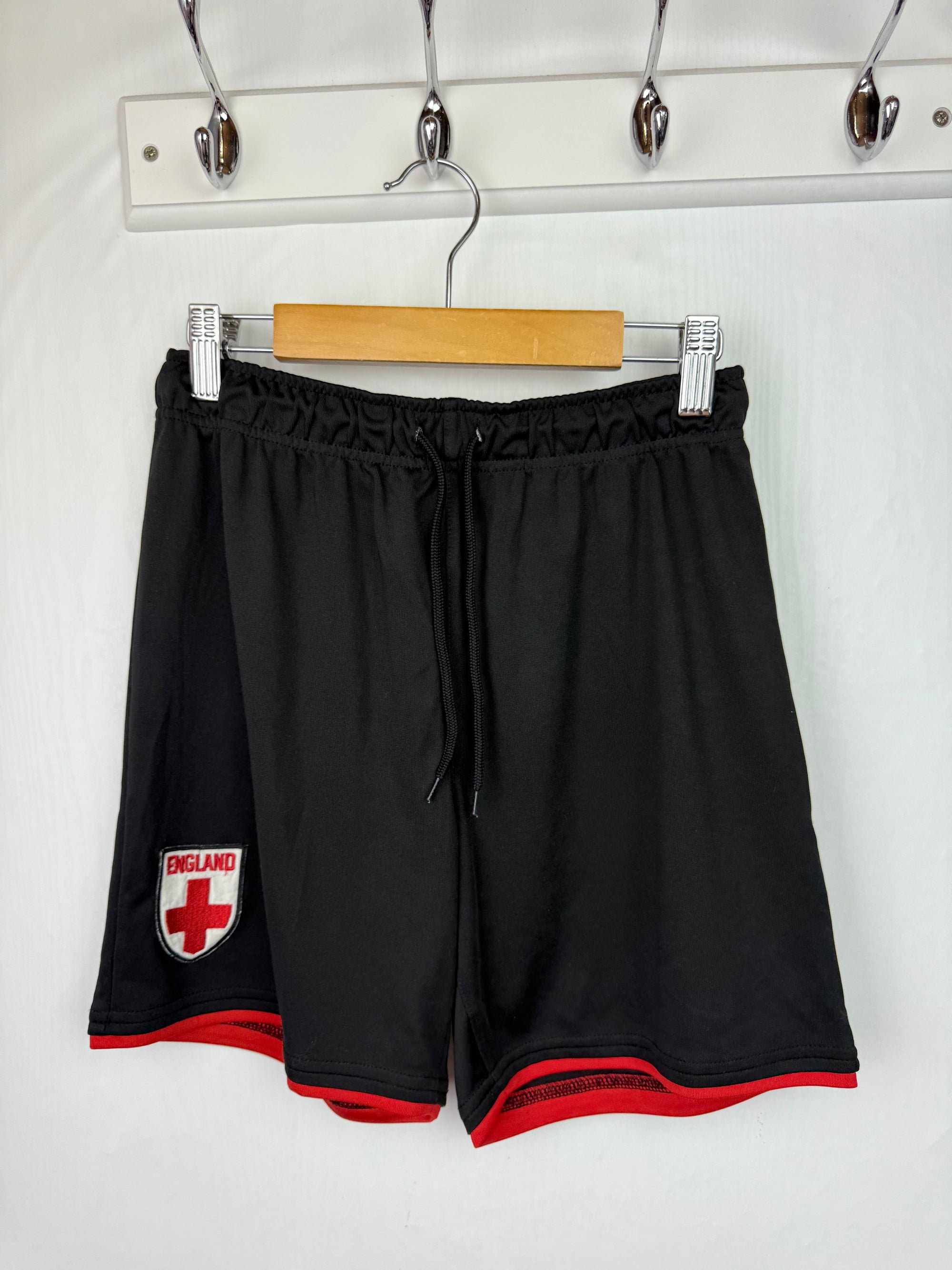 H&M Black England Sports Shorts - Boys 10 - 12 Years - Little Ones Preloved. Second Hand Children's & Preloved Baby, Kids, Girls & Boys Clothes. UK online