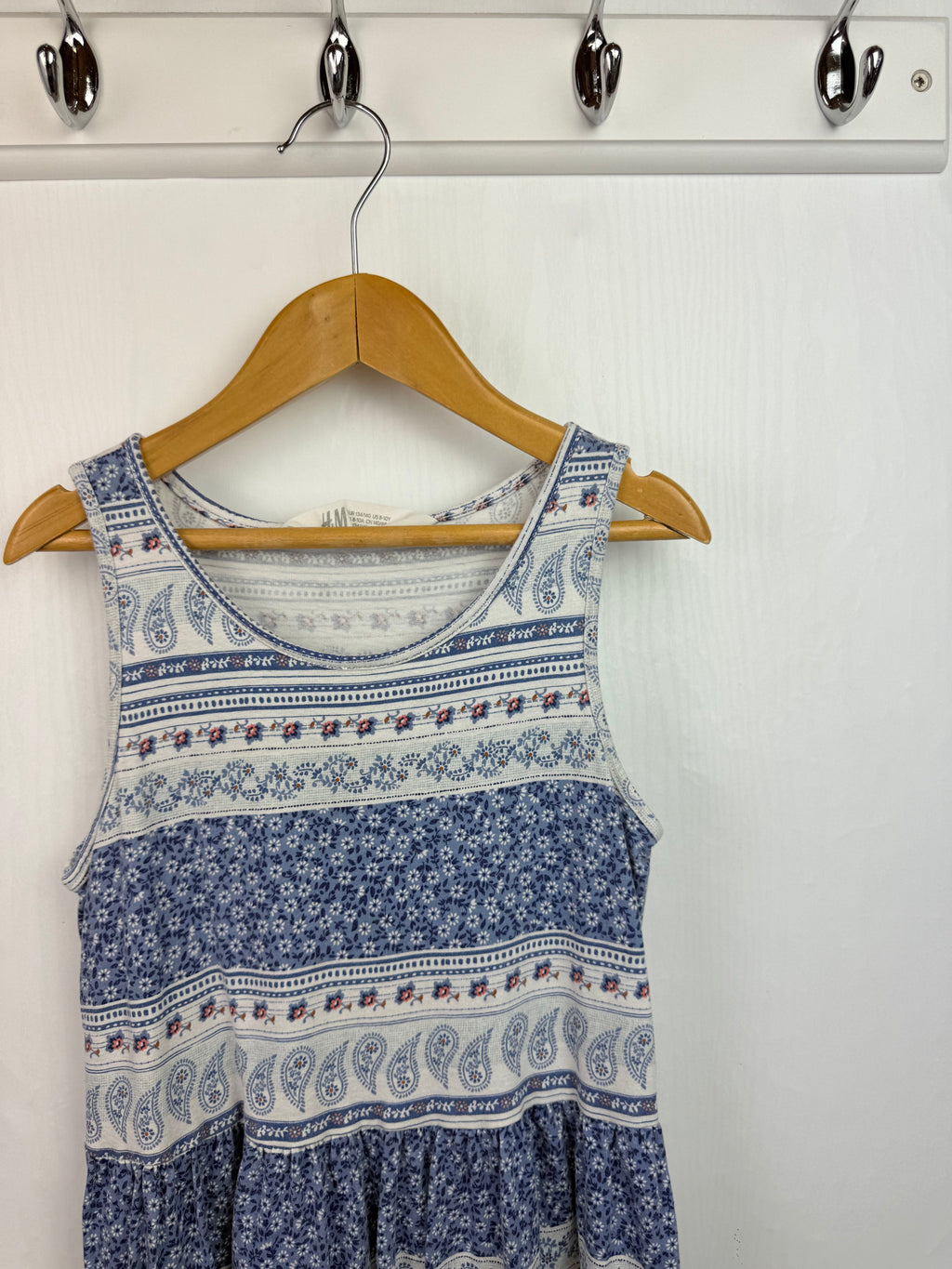 H&M Blue Floral Dress - Girls 8 - 10 Years - Little Ones Preloved. Second Hand Children's & Preloved Baby, Kids, Girls & Boys Clothes. UK online