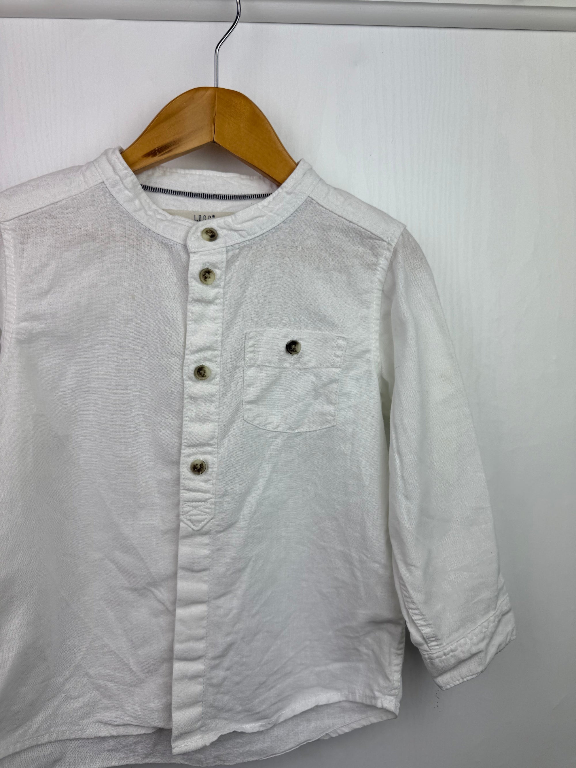 H&M Cotton & Linen Shirt - Boys 18 - 24 Months - Little Ones Preloved. Second Hand Children's & Preloved Baby, Kids, Girls & Boys Clothes. UK online