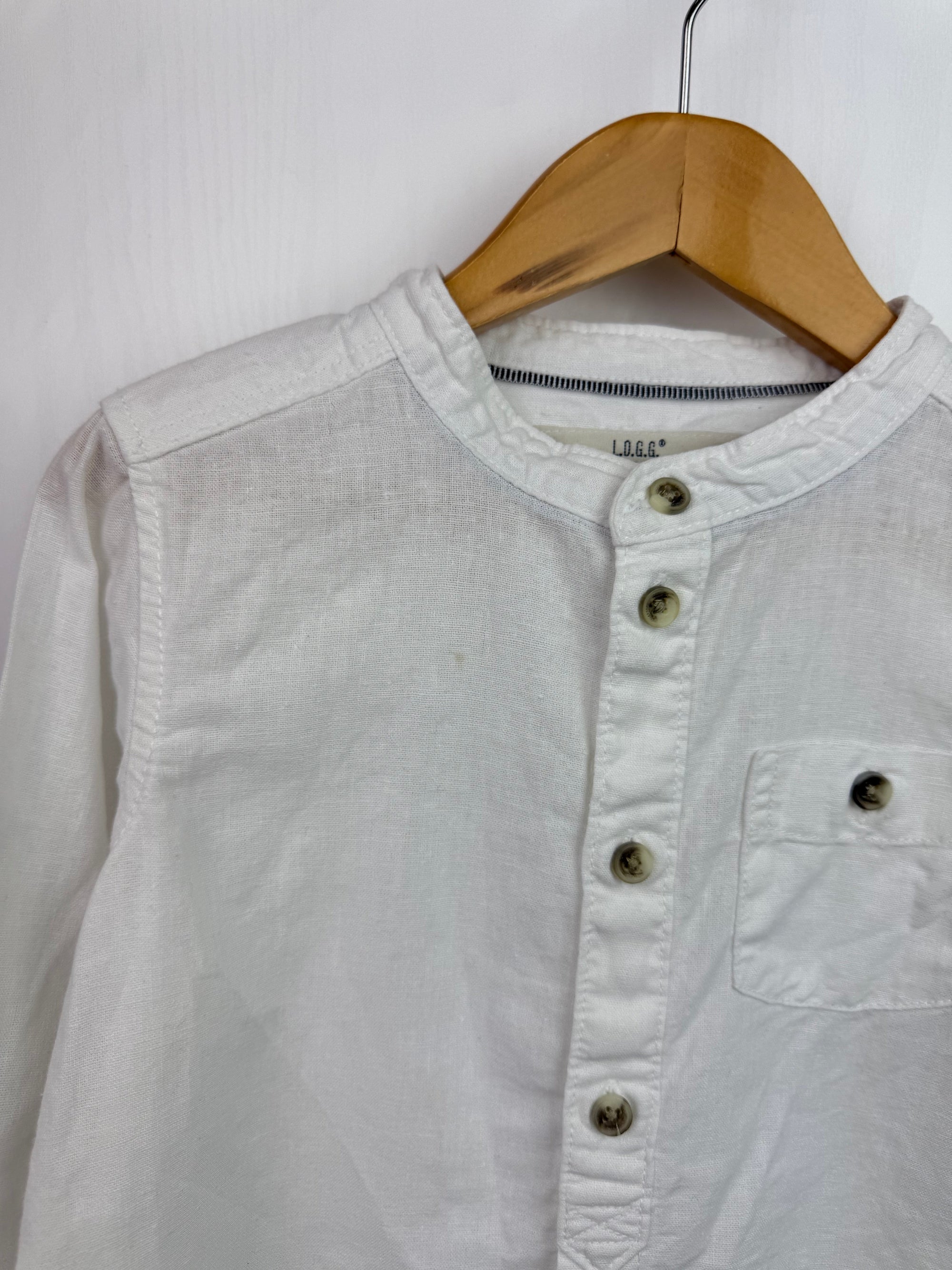 H&M Cotton & Linen Shirt - Boys 18 - 24 Months - Little Ones Preloved. Second Hand Children's & Preloved Baby, Kids, Girls & Boys Clothes. UK online