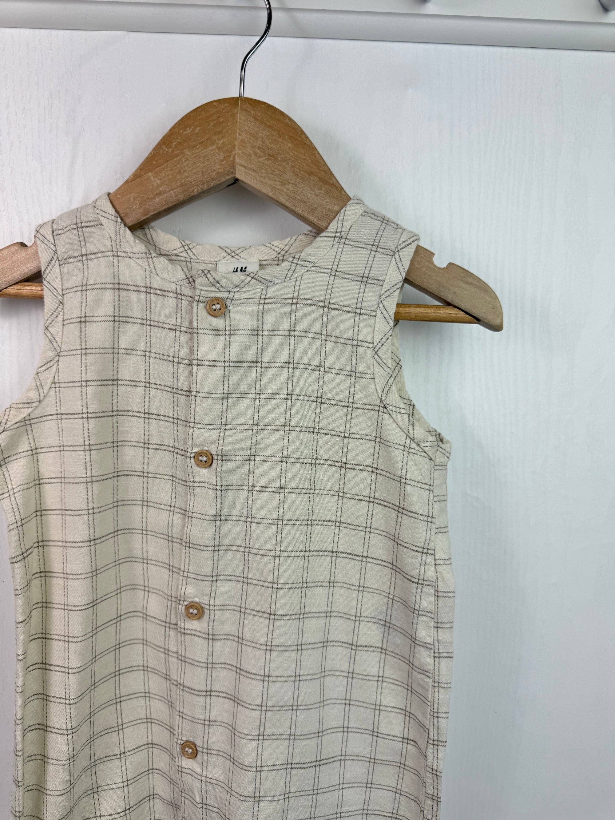 H&M Cotton Plaid Romper - Baby Boys 9 - 12 Months - Little Ones Preloved. Second Hand Children's & Preloved Baby, Kids, Girls & Boys Clothes. UK online