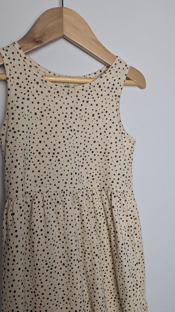 H&M Cream Spotty Dress - Girls 2-4 Years Little Ones Preloved Used, Preloved, Preworn & Second Hand Baby, Kids & Children's Clothing UK Online. Cheap affordable. Brands including Next, Joules, Nutmeg Morrisons, TU, F&F, H&M.