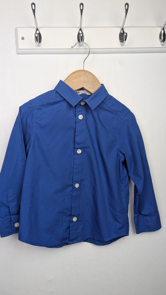 H&M Dark Blue Shirt - Boys 2-3 Years Little Ones Preloved Used, Preloved, Preworn & Second Hand Baby, Kids & Children's Clothing UK Online. Cheap affordable. Brands including Next, Joules, Nutmeg Morrisons, TU, F&F, H&M.