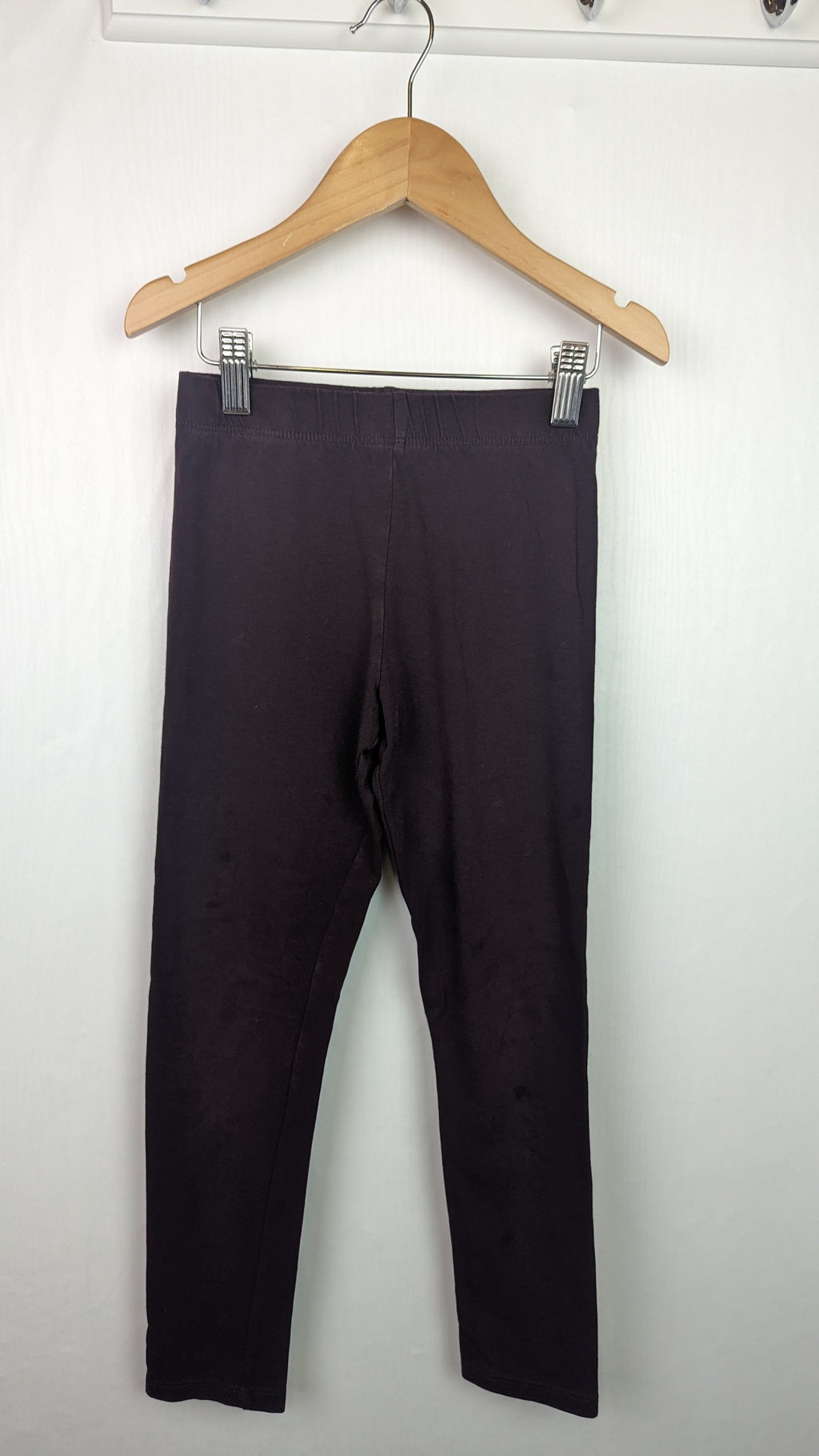 H&M Dark Burgundy Leggings - Girls 8 - 9 Years - Little Ones Preloved. Second Hand Children's & Preloved Baby, Kids, Girls & Boys Clothes. UK online