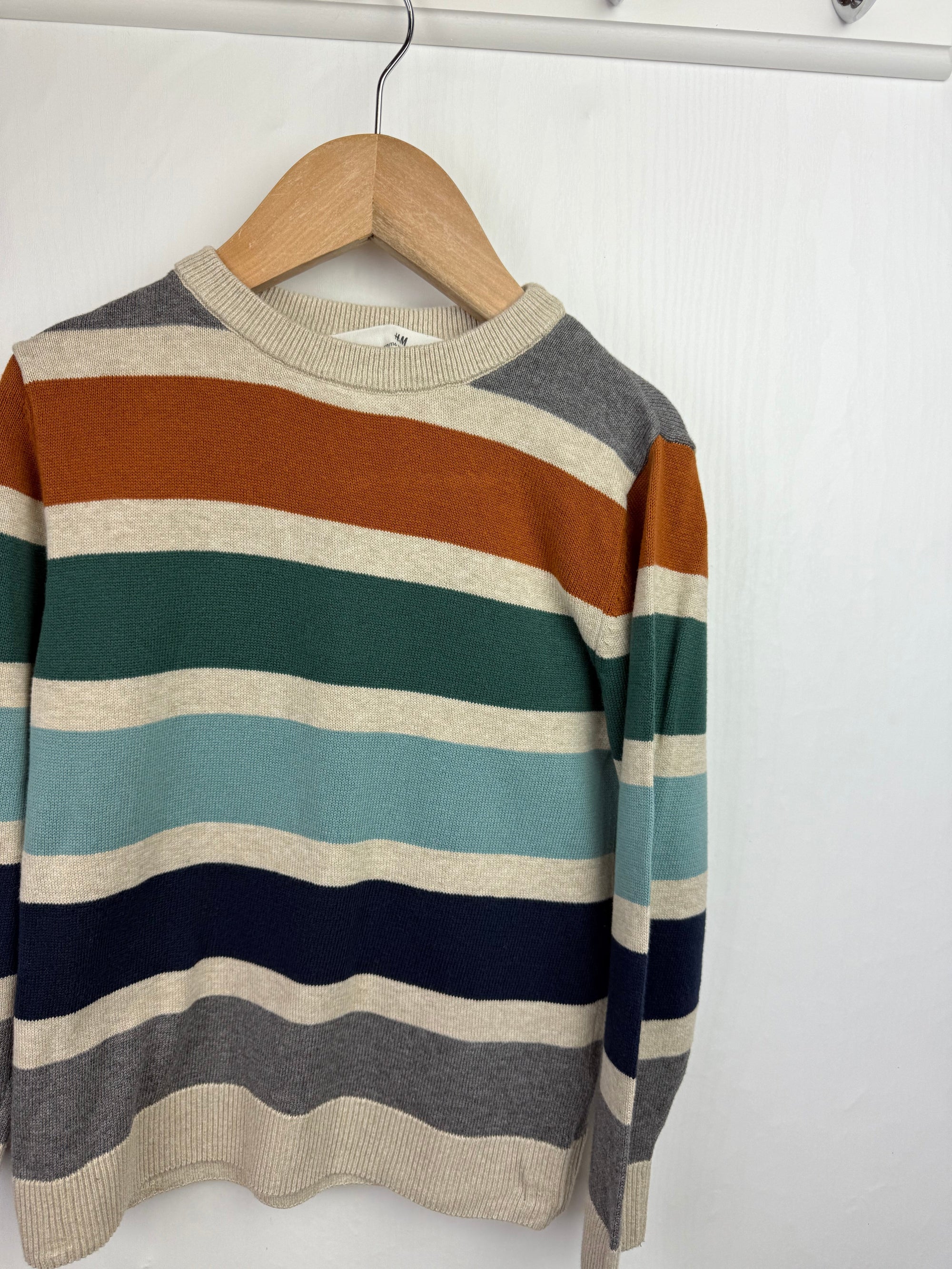 H&M Fine Knit Striped Jumper - Boys 4 - 6 Years - Little Ones Preloved. Second Hand Children's & Preloved Baby, Kids, Girls & Boys Clothes. UK online