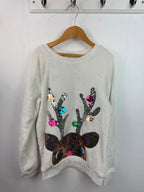 H&M Fluffy Reindeer Jumper - Girls 8 - 10 Years - Little Ones Preloved. Second Hand Children's & Preloved Baby, Kids, Girls & Boys Clothes. UK online