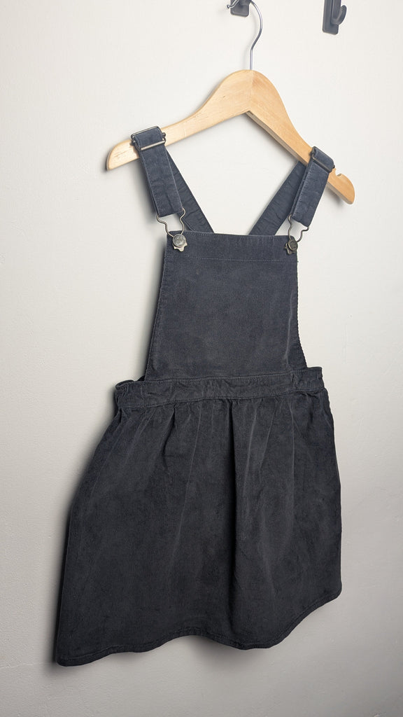 H&M Grey Cord Dungaree Dress - Girls 6 - 7 Years - Little Ones Preloved