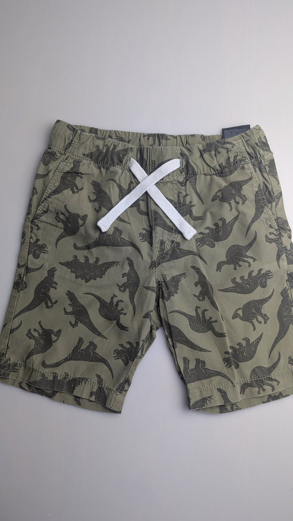 H&M Khaki Green Dinosaur Shorts - Boys 3-4 Years H&M Used, Preloved, Preworn & Second Hand Baby, Kids & Children's Clothing UK Online. Cheap affordable. Brands including Next, Joules, Nutmeg Morrisons, TU, F&F, H&M.