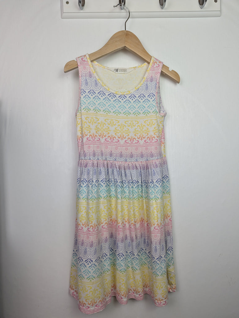 H&M Multi Coloured Dress - Girls 6-8 Years Little Ones Preloved Used, Preloved, Preworn Baby, Girls & Boys Clothes. Kids & Children's second hand Clothing UK Online. Cheap affordable. Brands including Next, Joules, Nutmeg Morrisons, TU, F&F, H&M.