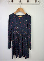 H&M Navy Star Long Sleeve Dress - Girls 8 - 10 Years - Little Ones Preloved. Second Hand Children's & Preloved Baby, Kids, Girls & Boys Clothes. UK online
