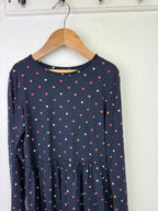 H&M Navy Star Long Sleeve Dress - Girls 8 - 10 Years - Little Ones Preloved. Second Hand Children's & Preloved Baby, Kids, Girls & Boys Clothes. UK online