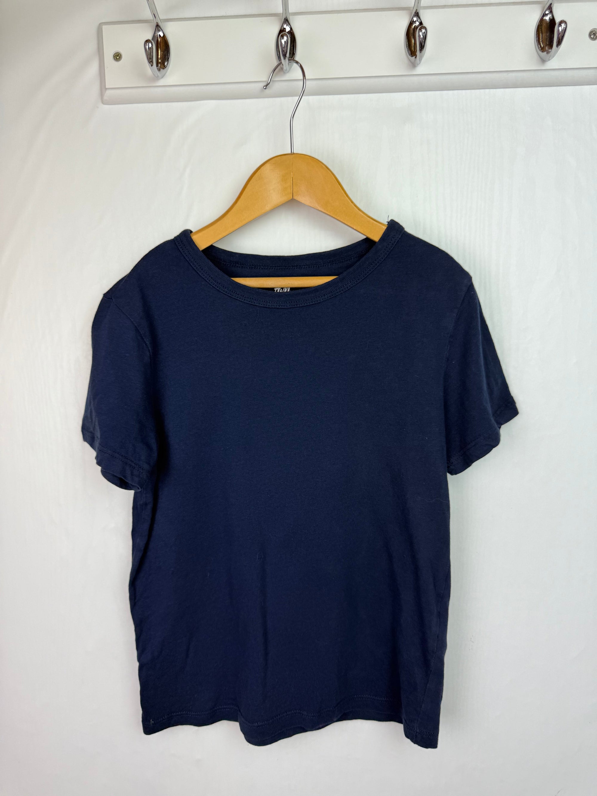 H&M Organic Cotton Navy Top - Unisex 6 - 8 Years - Little Ones Preloved. Second Hand Children's & Preloved Baby, Kids, Girls & Boys Clothes. UK online
