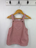 H&M Pink Heart Cord Dress - Girls 6 - 9 Monthd - Little Ones Preloved. Second Hand Children's & Preloved Baby, Kids, Girls & Boys Clothes. UK online