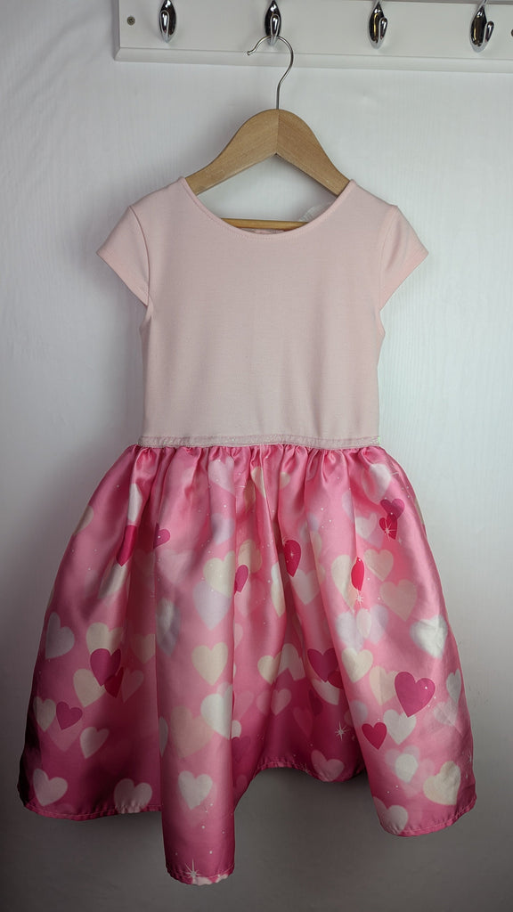 H&M Pink Heart Dress - Girls 6-8 Years Little Ones Preloved Used, Preloved, Preworn Baby, Girls & Boys Clothes. Kids & Children's second hand Clothing UK Online. Cheap affordable. Brands including Next, Joules, Nutmeg Morrisons, TU, F&F, H&M.