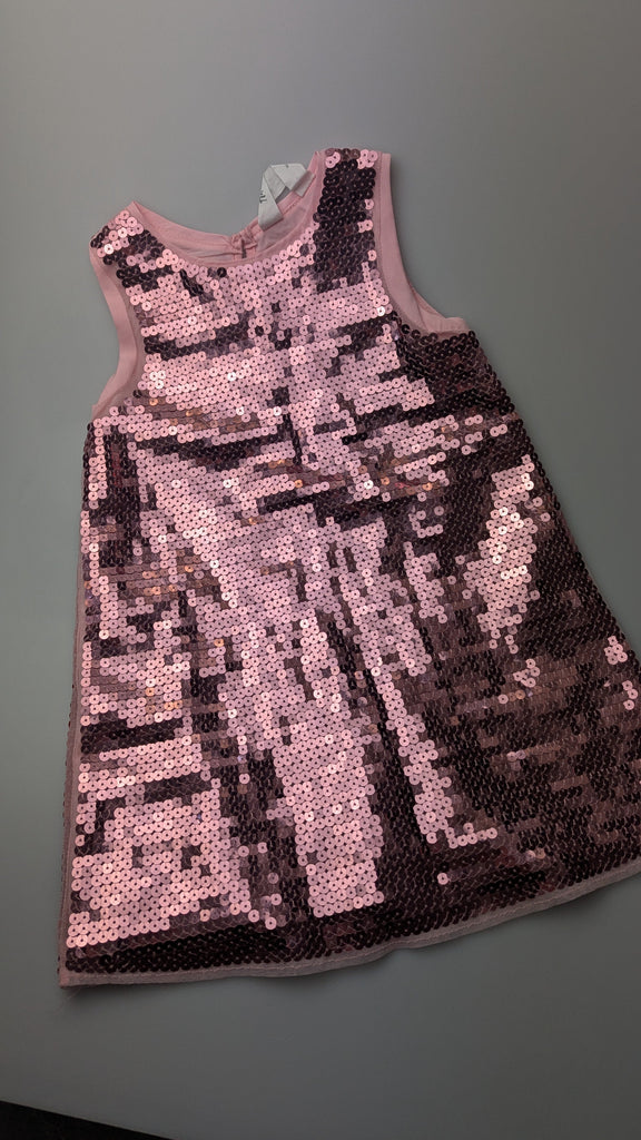 H&M Pink Sequin Dress - Girls 2-3 Years Little Ones Preloved Used, Preloved, Preworn Baby, Girls & Boys Clothes. Kids & Children's second hand Clothing UK Online. Cheap affordable. Brands including Next, Joules, Nutmeg Morrisons, TU, F&F, H&M.