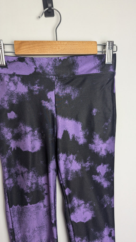 H&M Purple & Black Gym Leggings - Girls 8-9 Years Little Ones Preloved Used, Preloved, Preworn & Second Hand Baby, Kids & Children's Clothing UK Online. Cheap affordable. Brands including Next, Joules, Nutmeg Morrisons, TU, F&F, H&M.