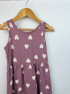 H&M Purple Heart Dress - Girls 2 - 4 Years - Little Ones Preloved. Second Hand Children's & Preloved Baby, Kids, Girls & Boys Clothes. UK online