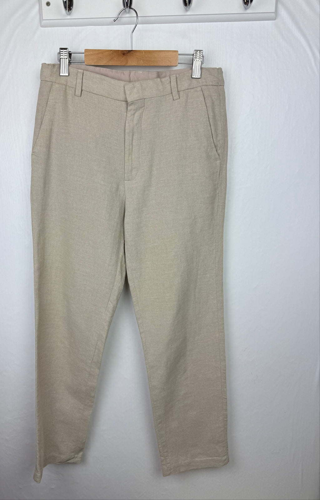 H&M Slim Fit Linen & Cotton Trousers - Boys 12 - 13 Years - Little Ones Preloved. Second Hand Children's & Preloved Baby, Kids, Girls & Boys Clothes. UK online