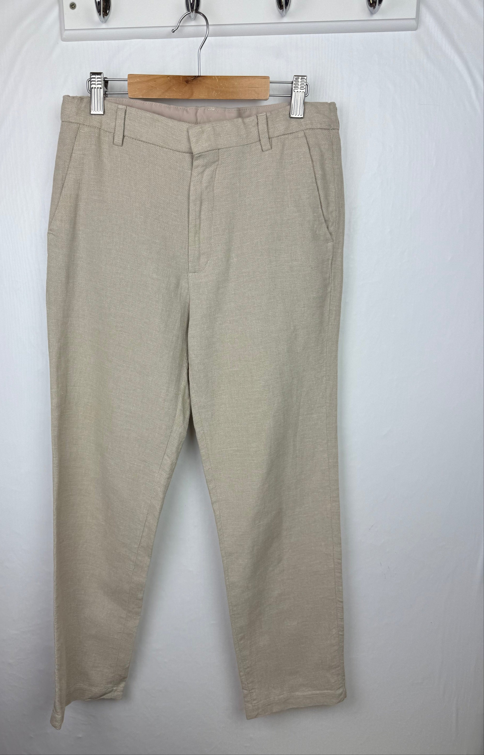H&M Slim Fit Linen & Cotton Trousers - Boys 12 - 13 Years - Little Ones Preloved. Second Hand Children's & Preloved Baby, Kids, Girls & Boys Clothes. UK online