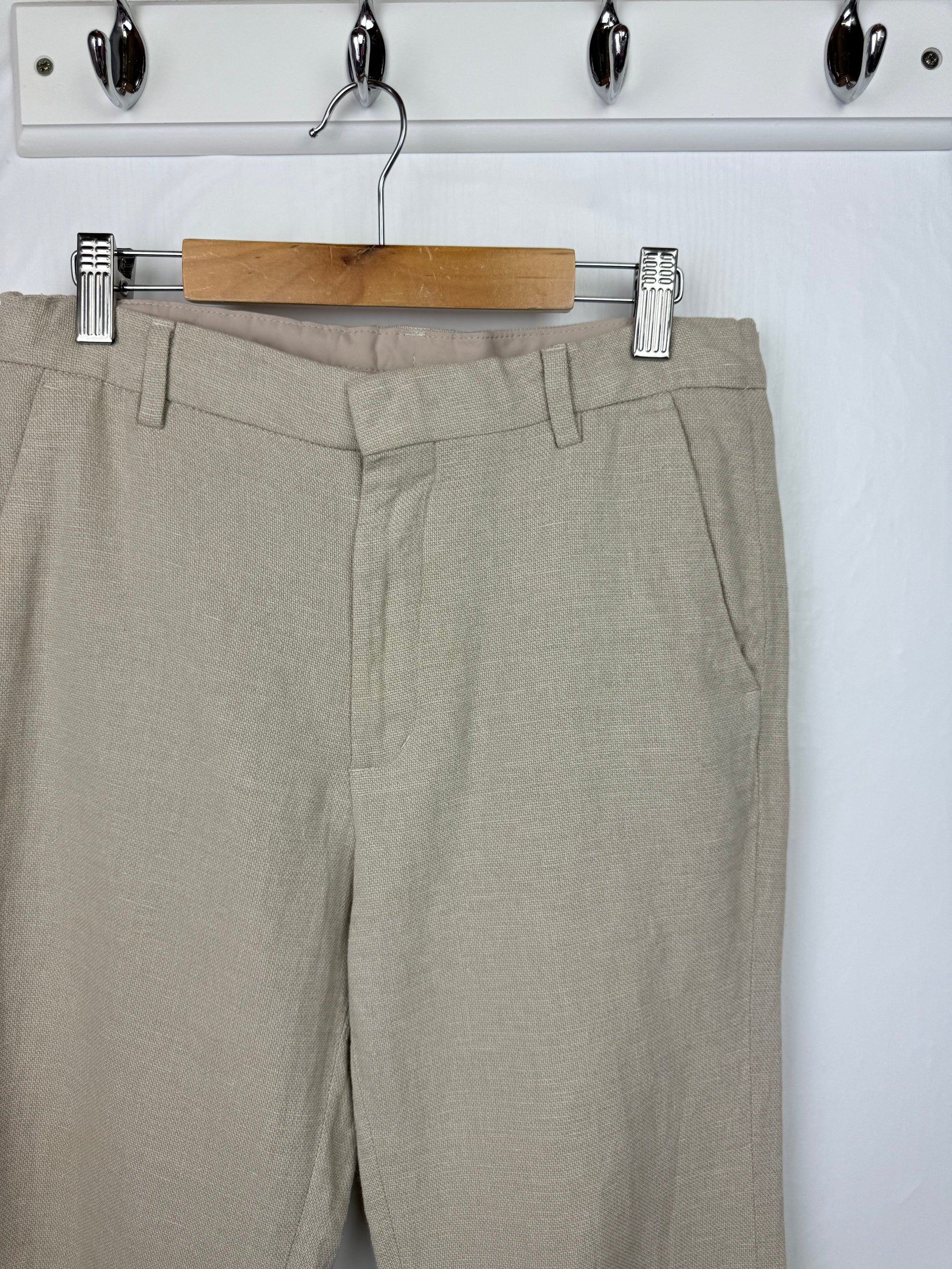 H&M Slim Fit Linen & Cotton Trousers - Boys 12 - 13 Years - Little Ones Preloved. Second Hand Children's & Preloved Baby, Kids, Girls & Boys Clothes. UK online